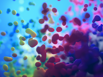 A Splash of Colour 02 cinema4d x particles