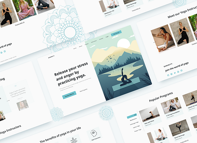 Serenity: Yoga Landing Page case study design exercise landing page landing page design landingpage meditation minimal ui user experience user interface ux web website workout yoga