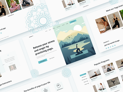 Serenity: Yoga Landing Page