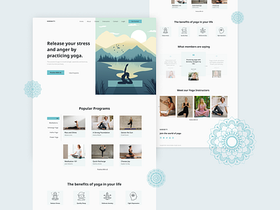 Serenity  Yoga Landing Page