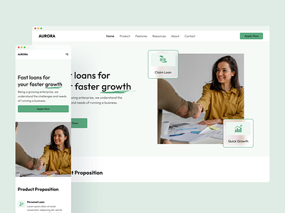 Finance - Responsive Landing Page