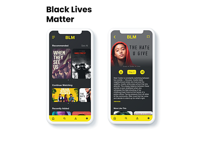 Black Lives Matter Video App Concept