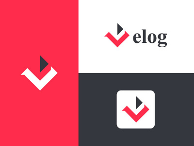 Velog logo Branding app design application logo design application logo design branding branding and identity branding design design typography vector vlog vlogger