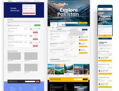 TourZilla - Tourisim Platform brand design branding design graphic design tour tourist travel website website design