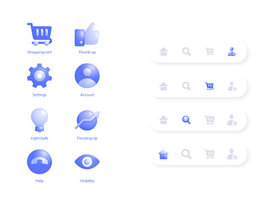 UI Icon set blue blue icon branding cart dashboard dashboard icon favorite flat glyphs gradient icon set gradient icons graphic design help icon set icons like smooth icon vector web