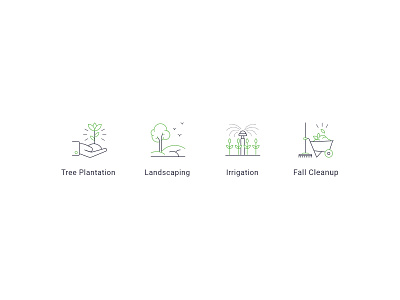 Landscaping icons