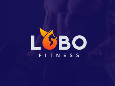 Lobo Fitness logo brand guidline brand identity branding fitness club fox gradient logo gym logo lobo logo logo design startup logo symbol