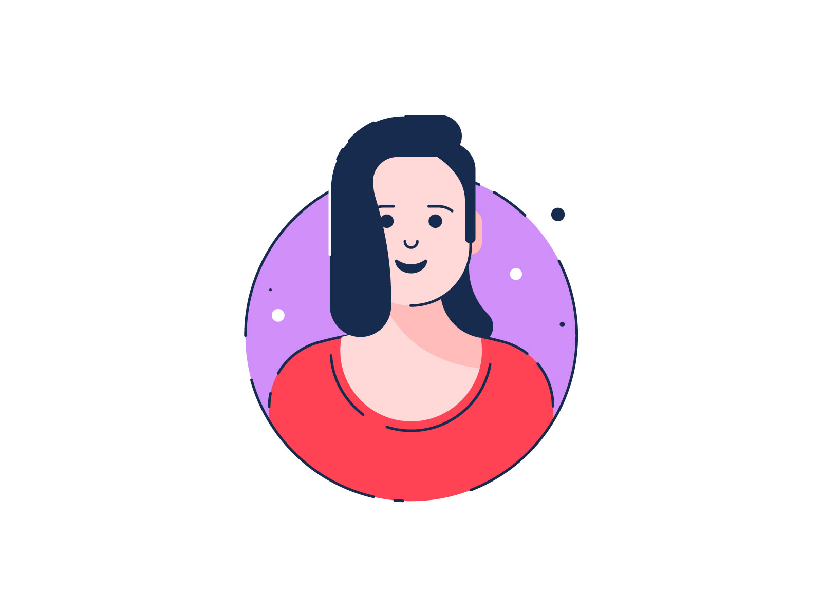 Female Avatar by Kashif-Arif on Dribbble