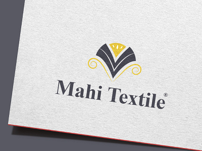 Mahi textile logo abstract logo mahi textile textile brand logo textile logo