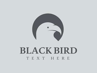 Black Bird Logo animal logo bird black logo parrot logo