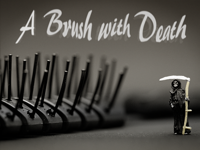 A Brush With Death design photography type