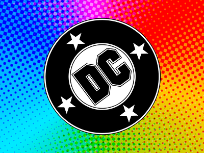DC Comics Bullet Logo design vector