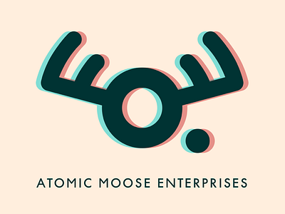 Atomic Moose Vintage 3D Logo