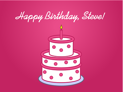 Happy Birthday, Steve! thank-you