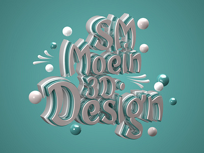 typography 3d 3dillustration 3dtype 3dtypography branding c4d design illustration logo typography