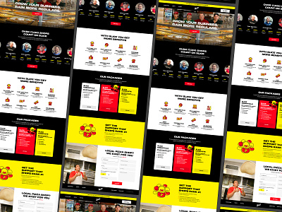 Slice Pizza Delivery App - B2B acquisition landing page b2b ui ux