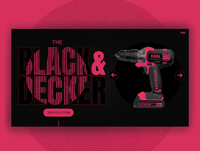 Black & Decker web redesign contemplations brand design brand identity branding design desktop ui identity ui ux