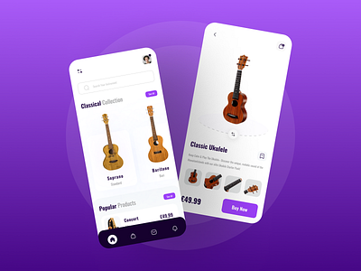 Ukulele Shop App