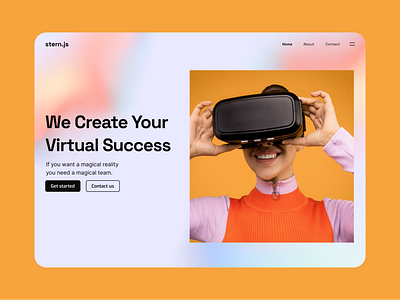 stern.js - Virtual Reality branding design ui ux