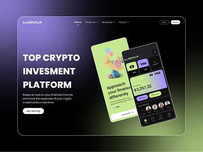 KARMA - Web3 Financial Invesment branding design ui ux