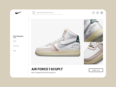 Nike Concept - Ecommerce branding design ui ux