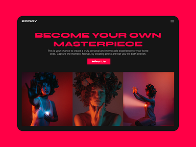 EFFIGY - Photography & Video branding design ui ux