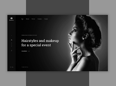 Make-up artist home page design ui ux web website веб дизайн дизайн дизайн сайта дизайн целевой страницы пользовательский интерфейс
