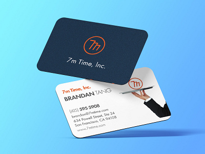 Business Card Design For 7m Time Cafe business card design modern new