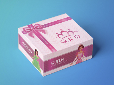 Packaging Design For Queen Restaurant box box design design modern package packaging design ui