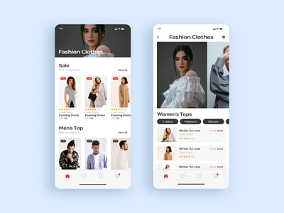 Fashion Clothes app app design design mobile ui ui ux ux ux ui