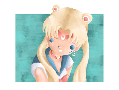 Sailor Moon Redraw Challenge anime characterdesign digitalart doodle drawing fanart illustration painting photoshop sailormoon sailormoonredraw sketch