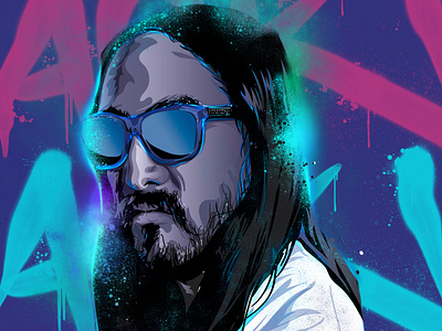 Steve Aoki by Lawrence Carmichael on Dribbble