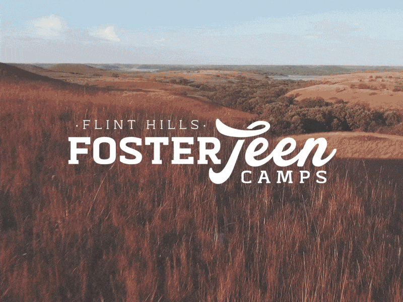 Flint Hills Foster Teen Camps Logo 2d after effects animation brandboost2015 cell flat logo motion design particular