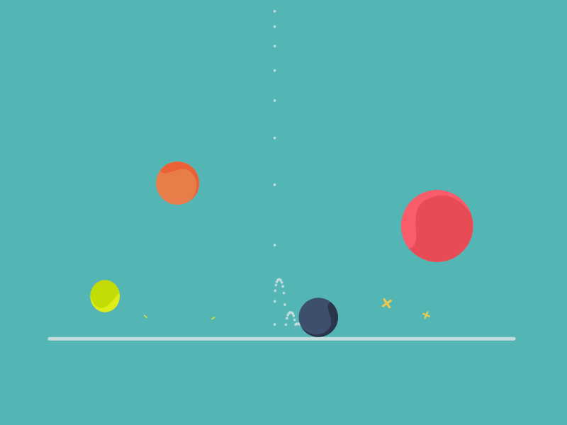 Bouncing Balls 2d after effects animation graph gravity motion design physics speed