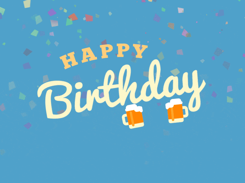 Happy 21st Birthday! 2d after effects animation motion design text title