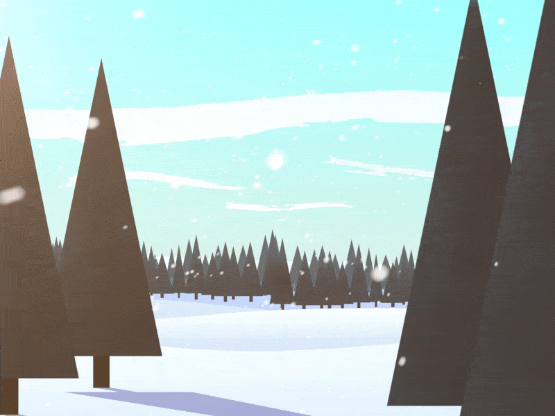 Merry Christmas! 2d animation after effects christmas gradient loop motion design new year snow texture winter