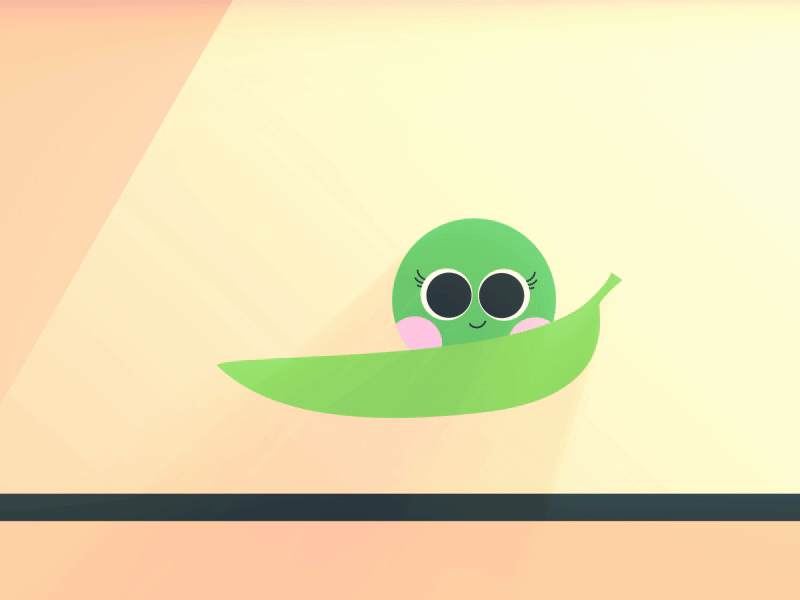 Everyday Metaphors - 02. Peas in a Pod adventure after effects animation character design everyday metaphors illustrator love motion design peas quest