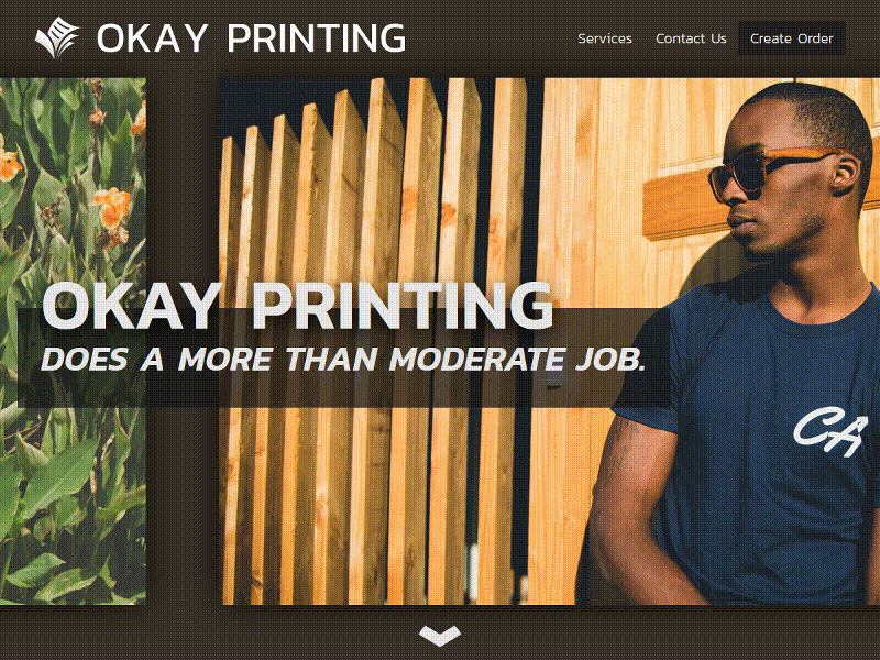 Okay Printing: One Step Above Mediocrity animation css design grid html interface javascript transition ui ux website