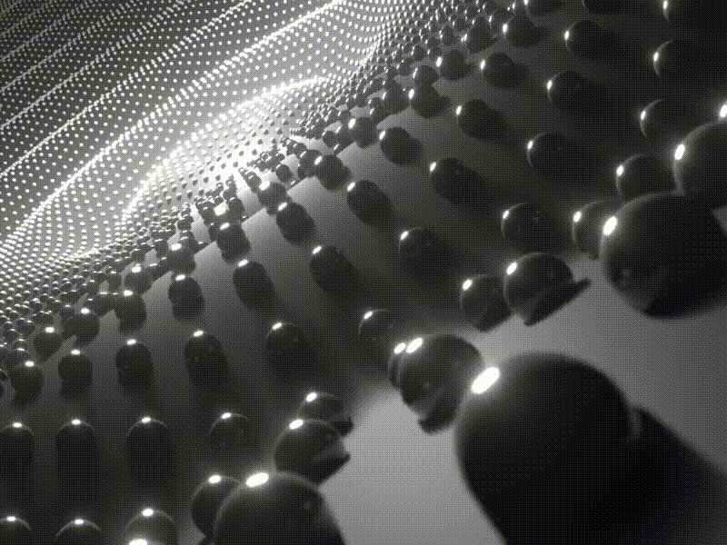 Ocean of Nodes 3d abstract animation black white blender design eevee pbr render