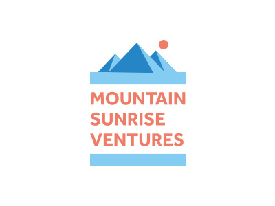 Mountain Sunrise Ventures Logo branding logo logo design ritobroto mandal