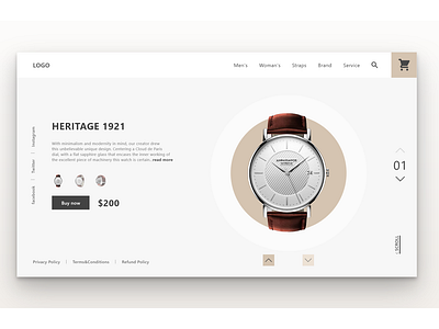 Watch Store Landing Page