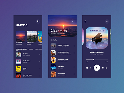 Music Mobile App Design