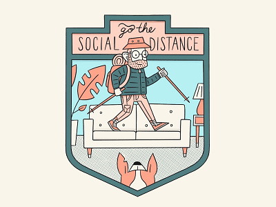Go the Social Distance covid19 distance indoors introvert quarantine social