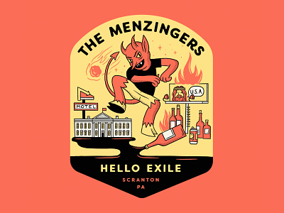 The Menzingers album alcohol badge billboard devil exile fire menzingers meteor music punk rock white house