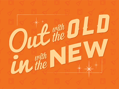 In with the New illustrator typography