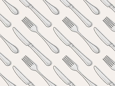 Fork 'n' Knife art design digital flat graphic icon icons illustrated illustration illustrations illustrator