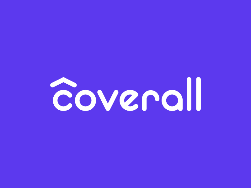 Coverall Logo branding design digital flat graphic illustration logo typography vector