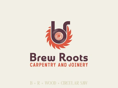 Brew Roots Carpentry & Joinery Logo Design carpenter carpentry craft crafts joinery logo logo design logodesign logomark logos minimalist logo retro design retro logo simple logo vintage vintage design vintage font vintage logo wood woodworking