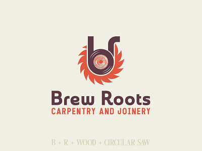 Brew Roots Carpentry & Joinery Logo Design carpenter carpentry craft crafts joinery logo logo design logodesign logomark logos minimalist logo retro design retro logo simple logo vintage vintage design vintage font vintage logo wood woodworking