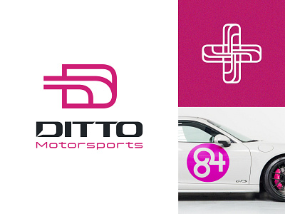 Ditto Motorsports Logo & Number 84 branding design graphic design hot pink letter d logo logo maker logo mark logo type logos motion motion graphics motorsport motorsports number pink logo racing speed sport logo wordmark